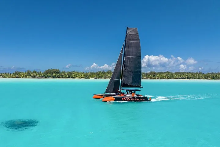 Luxury Catamaran Sail with Snorkeling & Floating Bar